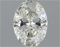 Natural Diamond 1.00 Carats, Oval with  Cut, I Color, SI1 Clarity and Certified by IGI