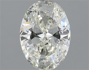 Picture of Natural Diamond 1.00 Carats, Oval with  Cut, I Color, SI1 Clarity and Certified by IGI