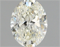 Natural Diamond 1.00 Carats, Oval with  Cut, J Color, SI1 Clarity and Certified by IGI