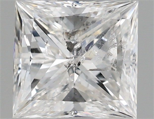 Picture of Natural Diamond 1.01 Carats, Princess with  Cut, G Color, I1 Clarity and Certified by IGI