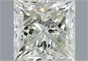 Natural Diamond 1.00 Carats, Princess with  Cut, K Color, I1 Clarity and Certified by IGI