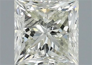 Picture of Natural Diamond 1.00 Carats, Princess with  Cut, K Color, I1 Clarity and Certified by IGI