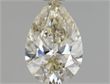 Natural Diamond 1.00 Carats, Pear with  Cut, J Color, SI2 Clarity and Certified by IGI