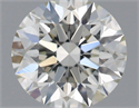 Natural Diamond 0.56 Carats, Round with Excellent Cut, H Color, VVS1 Clarity and Certified by IGI