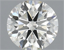 Natural Diamond 0.59 Carats, Round with Excellent Cut, J Color, VVS2 Clarity and Certified by IGI