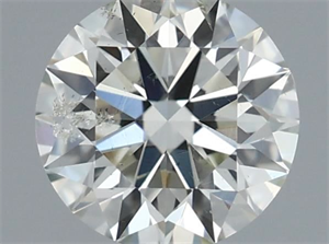 Picture of Natural Diamond 0.50 Carats, Round with Excellent Cut, I Color, SI2 Clarity and Certified by IGI