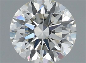 Picture of Natural Diamond 0.75 Carats, Round with Excellent Cut, J Color, VVS2 Clarity and Certified by GIA