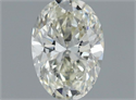 Natural Diamond 0.56 Carats, Oval with  Cut, I Color, VS1 Clarity and Certified by IGI
