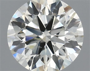 Picture of Natural Diamond 0.40 Carats, Round with Excellent Cut, K Color, SI2 Clarity and Certified by IGI