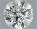 Natural Diamond 0.90 Carats, Round with Excellent Cut, K Color, I1 Clarity and Certified by GIA