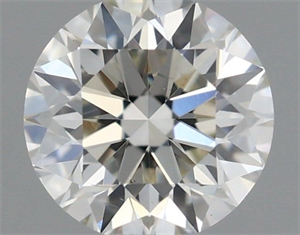 Picture of Natural Diamond 0.44 Carats, Round with Excellent Cut, H Color, VS2 Clarity and Certified by IGI
