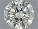 Natural Diamond 0.41 Carats, Round with Excellent Cut, J Color, SI2 Clarity and Certified by IGI