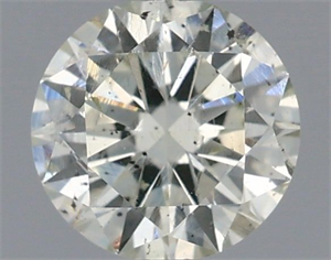 Picture of Natural Diamond 0.41 Carats, Round with Excellent Cut, J Color, SI2 Clarity and Certified by IGI