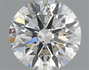 Picture of Natural Diamond 0.61 Carats, Round with Excellent Cut, I Color, SI2 Clarity and Certified by IGI