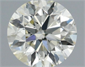 Natural Diamond 0.40 Carats, Round with Excellent Cut, L Color, SI2 Clarity and Certified by IGI
