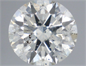 Natural Diamond 0.72 Carats, Round with Excellent Cut, I Color, SI2 Clarity and Certified by IGI