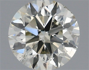 Picture of Natural Diamond 0.54 Carats, Round with Very Good Cut, K Color, SI2 Clarity and Certified by IGI