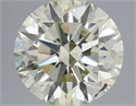 Natural Diamond 0.51 Carats, Round with Excellent Cut, N Color, SI2 Clarity and Certified by IGI