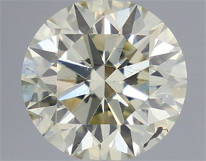 Picture of Natural Diamond 0.51 Carats, Round with Excellent Cut, N Color, SI2 Clarity and Certified by IGI