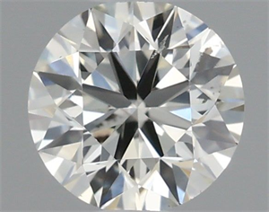 Picture of Natural Diamond 0.40 Carats, Round with Excellent Cut, I Color, SI2 Clarity and Certified by IGI