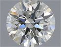 Natural Diamond 0.74 Carats, Round with Excellent Cut, I Color, VS1 Clarity and Certified by IGI
