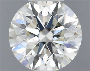 Picture of Natural Diamond 0.40 Carats, Round with Excellent Cut, I Color, SI2 Clarity and Certified by IGI