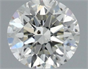 Natural Diamond 0.42 Carats, Round with Excellent Cut, I Color, SI1 Clarity and Certified by IGI