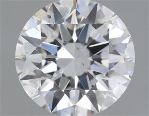 Foto Diamante Natural 0.60 quilates, Redondo , Color E, claridad SI1 y certificado GIA de