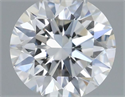 Natural Diamond 0.41 Carats, Round with Excellent Cut, H Color, VS2 Clarity and Certified by GIA