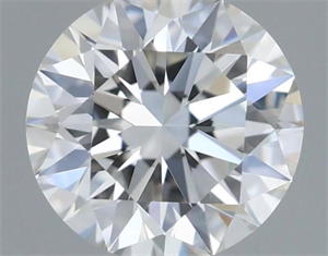 Picture of Natural Diamond 0.41 Carats, Round with Excellent Cut, H Color, VS2 Clarity and Certified by GIA