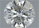 Natural Diamond 0.50 Carats, Round with Excellent Cut, H Color, I1 Clarity and Certified by IGI
