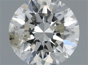 Picture of Natural Diamond 0.50 Carats, Round with Excellent Cut, H Color, I1 Clarity and Certified by IGI