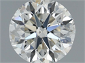 Natural Diamond 0.90 Carats, Round with Very Good Cut, J Color, SI1 Clarity and Certified by GIA