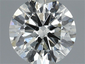 Picture of Natural Diamond 0.90 Carats, Round with Very Good Cut, J Color, SI2 Clarity and Certified by IGI