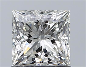 Picture of Natural Diamond 1.01 Carats, Princess with  Cut, G Color, VVS1 Clarity and Certified by IGI