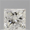 Diamante Natural 0.50 quilates, Princesa , Color H, claridad VVS2 y certificado IGI