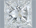 Natural Diamond 0.51 Carats, Princess with  Cut, I Color, IF Clarity and Certified by IGI