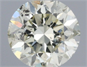 Natural Diamond 0.40 Carats, Round with Very Good Cut, N Color, I1 Clarity and Certified by IGI