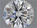 Natural Diamond 0.40 Carats, Round with Excellent Cut, G Color, I1 Clarity and Certified by IGI