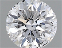 Natural Diamond 0.41 Carats, Round with Excellent Cut, D Color, I1 Clarity and Certified by GIA