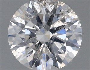 Picture of Natural Diamond 0.42 Carats, Round with Excellent Cut, H Color, I1 Clarity and Certified by IGI