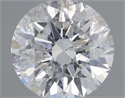 Natural Diamond 0.40 Carats, Round with Very Good Cut, F Color, I1 Clarity and Certified by IGI
