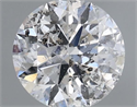 Natural Diamond 0.40 Carats, Round with Excellent Cut, F Color, I1 Clarity and Certified by IGI