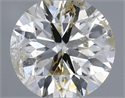 Natural Diamond 0.40 Carats, Round with Excellent Cut, J Color, I1 Clarity and Certified by IGI