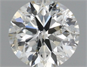 Natural Diamond 0.40 Carats, Round with Excellent Cut, J Color, I1 Clarity and Certified by IGI