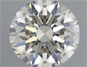 Natural Diamond 0.63 Carats, Round with Excellent Cut, L Color, SI2 Clarity and Certified by IGI