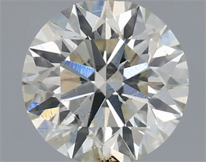 Picture of Natural Diamond 0.72 Carats, Round with Excellent Cut, H Color, SI2 Clarity and Certified by IGI
