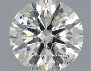 Picture of Natural Diamond 0.73 Carats, Round with Excellent Cut, K Color, I1 Clarity and Certified by IGI