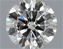 Natural Diamond 0.70 Carats, Round with Excellent Cut, J Color, I1 Clarity and Certified by IGI