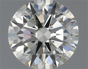 Picture of Natural Diamond 0.40 Carats, Round with Excellent Cut, J Color, SI2 Clarity and Certified by IGI